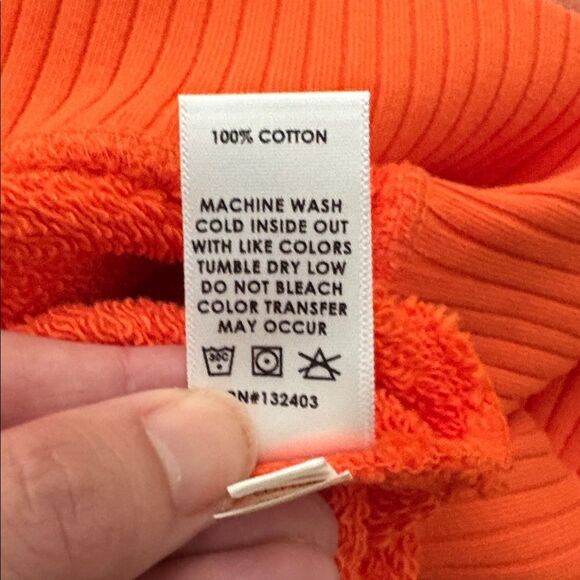 Cotton Citizen Bronx Hoodie Full Zip Orange Men's size Small NWT - Picture 10 of 12